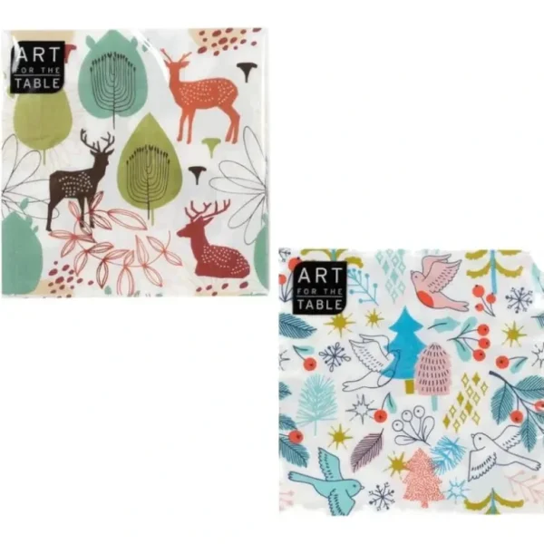 Art For The Table Holiday Lunch Napkins 16pk, Assorted - Little Painter Art | Exploring the Endless Possibilities of Art Cheap