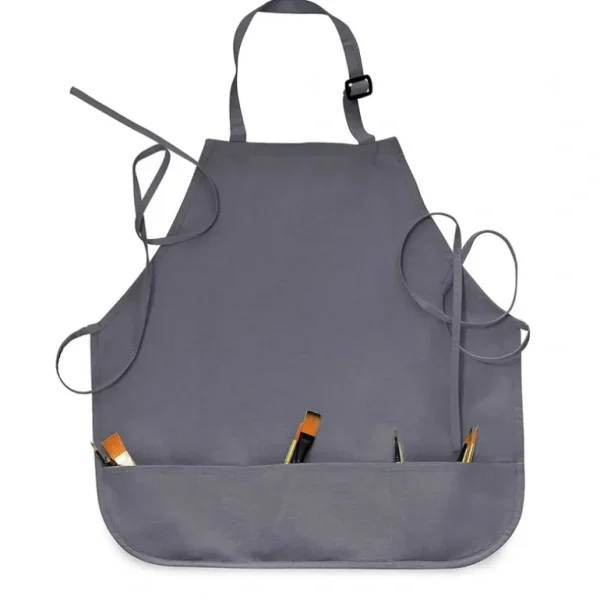 Artist's Apron - Canvas Grey - Little Painter Art | Exploring the Endless Possibilities of Art SINGLE Clearance