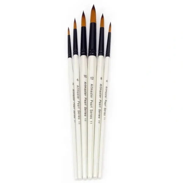 Artmaster Pearl Watercolour Paint Brush Wallet Set of 6 - Little Painter Art | Exploring the Endless Possibilities of Art Outlet