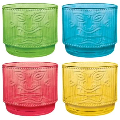 Asmcan Tiki Embossed Stacking Cups Set - Little Painter Art | Exploring the Endless Possibilities of Art Clearance