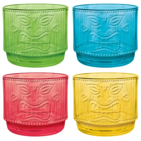 Asmcan Tiki Embossed Stacking Cups Set - Little Painter Art | Exploring the Endless Possibilities of Art Clearance
