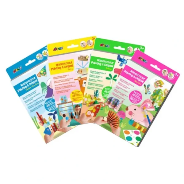 Avenir Watercolour Painting & Origami Kit, Assorted - Little Painter Art | Exploring the Endless Possibilities of Art New
