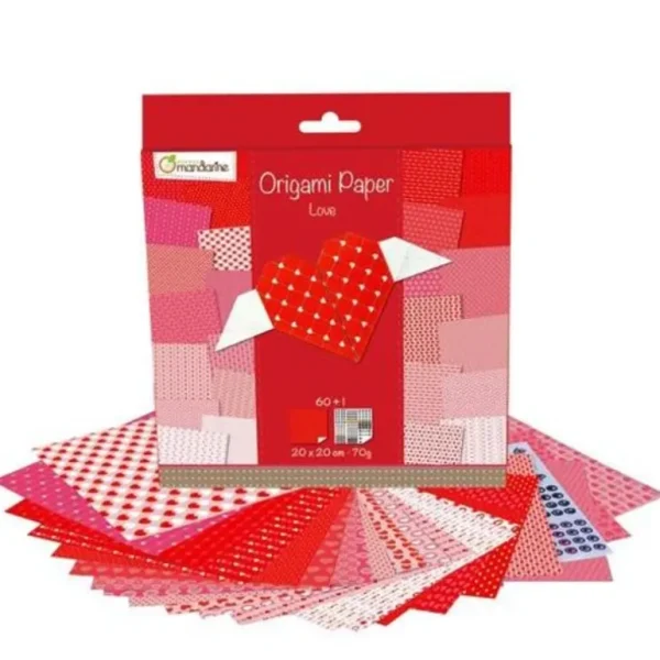 Avenue Mandarine Heart Origami Paper Pack - Little Painter Art | Exploring the Endless Possibilities of Art Best Sale