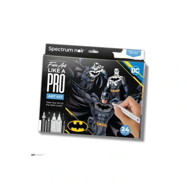 Batman Pro Fan Art Colouring Kit - Spectrum Noir - Little Painter Art | Exploring the Endless Possibilities of Art Discount