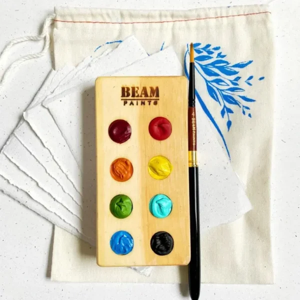 Beam Paints Tisgehdah All Ages Watercolour Set in Wood Palette - Little Painter Art | Exploring the Endless Possibilities of Art Outlet