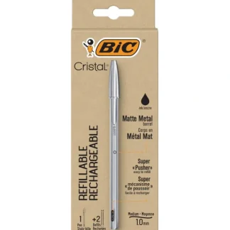 Bic Cristal Metal Ballpoint Pen w/ Refills - Little Painter Art | Exploring the Endless Possibilities of Art Sale