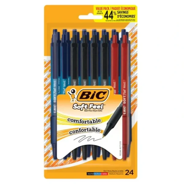 Bic Soft Feel Retractable Ballpoint Pens 24pk - Little Painter Art | Exploring the Endless Possibilities of Art Sale