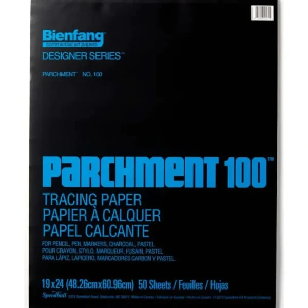 Bienfang Parchment 100 Tracing Paper Pad 19"x24" - Little Painter Art | Exploring the Endless Possibilities of Art Shop