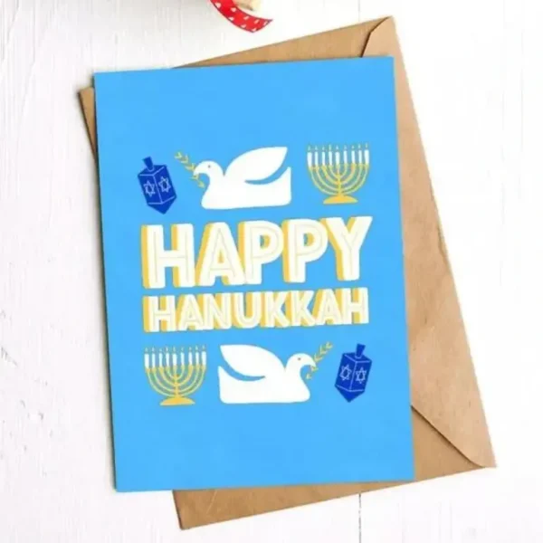 Big Moods Greeting Card - Happy Hanukkah - Little Painter Art | Exploring the Endless Possibilities of Art Cheap