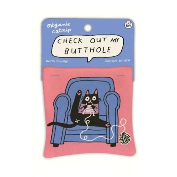 Blue Q Organic Catnip Cat Toy - Check Out My Butthole - Little Painter Art | Exploring the Endless Possibilities of Art Discount