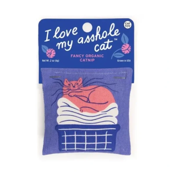 Blue Q Organic Catnip Cat Toy - I Love My A**Hole Cat - Little Painter Art | Exploring the Endless Possibilities of Art Clearance
