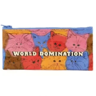 Blue Q Recycled Pencil Case - World Domination - Little Painter Art | Exploring the Endless Possibilities of Art Fashion