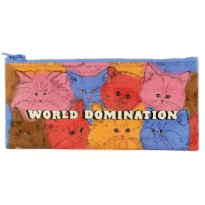 Blue Q Recycled Pencil Case - World Domination - Little Painter Art | Exploring the Endless Possibilities of Art Fashion
