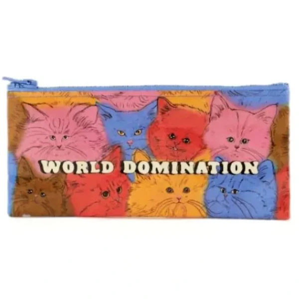 Blue Q Recycled Pencil Case - World Domination - Little Painter Art | Exploring the Endless Possibilities of Art Fashion
