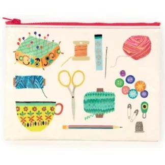 Blue Q Recycled Zipper Pouch - Sewing Kit - Little Painter Art | Exploring the Endless Possibilities of Art Clearance