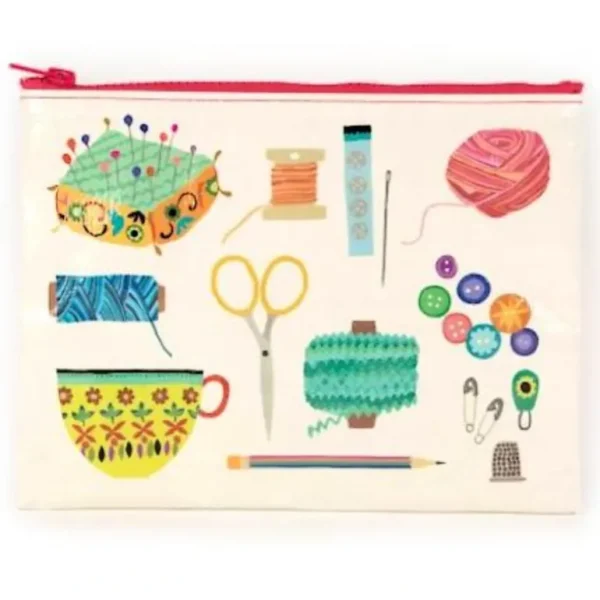 Blue Q Recycled Zipper Pouch - Sewing Kit - Little Painter Art | Exploring the Endless Possibilities of Art Clearance