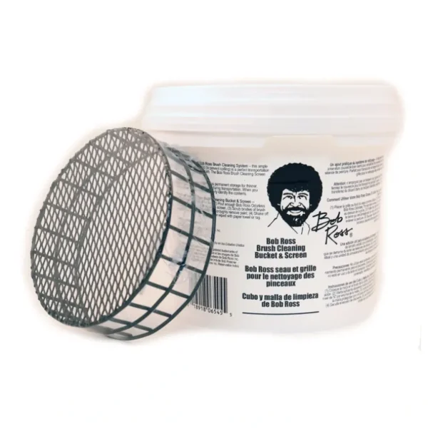 Bob Ross Brush Cleaning Bucket & Screen - Little Painter Art | Exploring the Endless Possibilities of Art Flash Sale