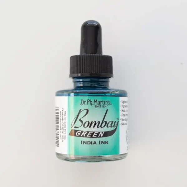Bombay Ink Dr. Ph. Martin's Green - Little Painter Art | Exploring the Endless Possibilities of Art Online