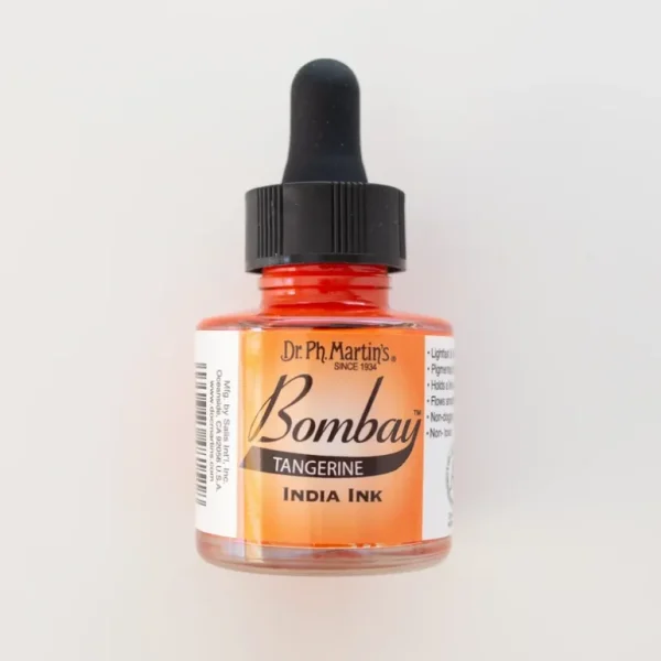 Bombay Ink Dr. Ph. Martin's Tangerine - Little Painter Art | Exploring the Endless Possibilities of Art Best