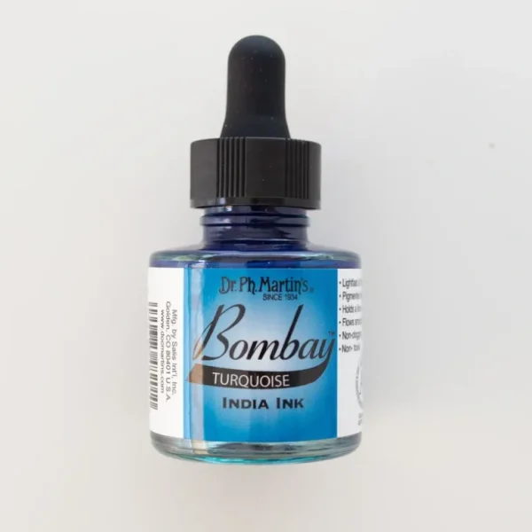 Bombay Ink Dr. Ph. Martin's Turquoise - Little Painter Art | Exploring the Endless Possibilities of Art Hot