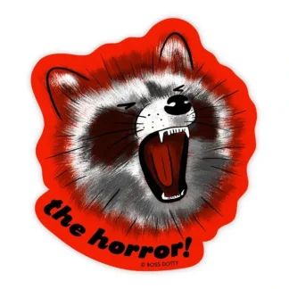 Boss Dotty Sticker - The Horror Raccoon - Little Painter Art | Exploring the Endless Possibilities of Art Outlet