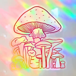 Boss Dotty Suncatcher Sticker - Mushroom - Little Painter Art | Exploring the Endless Possibilities of Art Clearance