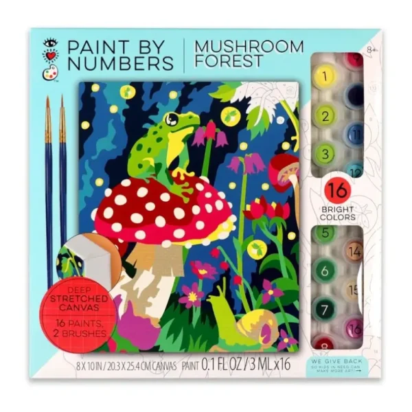 Bright Stripes iHeartArt Paint By Numbers - Mushroom Forest - Little Painter Art | Exploring the Endless Possibilities of Art Best Sale