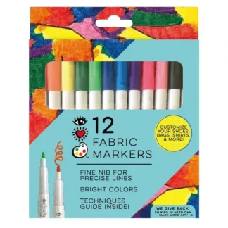 Bright Stripes iHeartArt 12pk Fabric Markers - Little Painter Art | Exploring the Endless Possibilities of Art Cheap