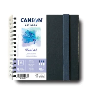 Canson Book 300gsm Pro Montval 20x20cm Wire Bound - Little Painter Art | Exploring the Endless Possibilities of Art Cheap
