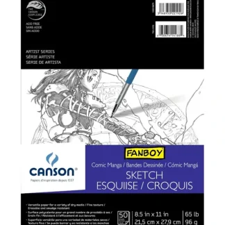 Canson Fanboy Comic Sketch Pad 50sht 8.5x11" - Little Painter Art | Exploring the Endless Possibilities of Art Best Sale