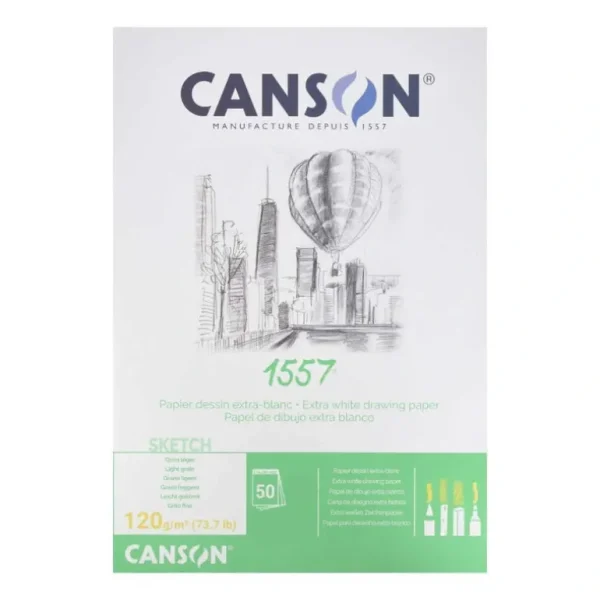 Canson JA Dessin 1557 Drawing Paper Pads 120gsm 50 sheets - Little Painter Art | Exploring the Endless Possibilities of Art Store