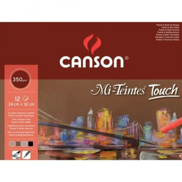 Canson Mi-Teintes Touch Pastel & Multi-Technique Drawing Paper Pads 350gsm 12 Sheets - Little Painter Art | Exploring the Endless Possibilities of Art Discount