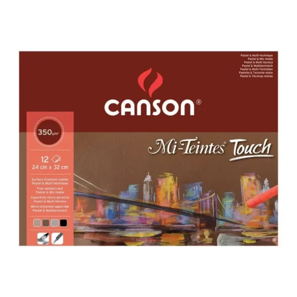 Canson Mi-Teintes Touch Pastel Pads - 350gsm - 12 Sheets - Little Painter Art | Exploring the Endless Possibilities of Art Fashion