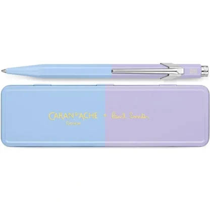 Caran d'Ache 849 Ballpoint Pen - Paul Smith Sky Blue & Lavender Purple - Little Painter Art | Exploring the Endless Possibilities of Art Best