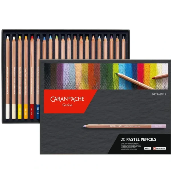 Caran d'Ache Dry Pastel Pencils - Set of 20 - Little Painter Art | Exploring the Endless Possibilities of Art Hot