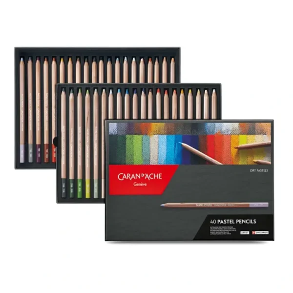 Caran d'Ache Dry Pastel Pencils - Set of 40 - Little Painter Art | Exploring the Endless Possibilities of Art Sale