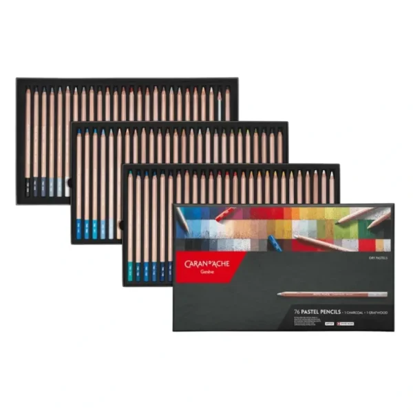 Caran d'Ache Dry Pastel Pencils - Set of 76 - Little Painter Art | Exploring the Endless Possibilities of Art Flash Sale