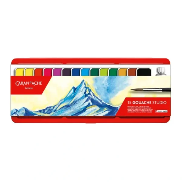 Caran d'Ache Gouache Studio Set 15pk - Little Painter Art | Exploring the Endless Possibilities of Art Fashion