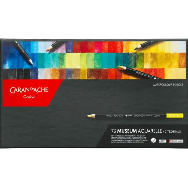 Caran d'Ache Museum Aquarelle Pencils - Set of 76 - Little Painter Art | Exploring the Endless Possibilities of Art Online