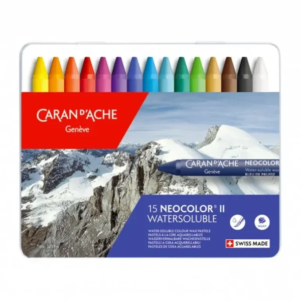 Caran d'Ache Neocolor II Watersoluble 15 Set - Little Painter Art | Exploring the Endless Possibilities of Art Online