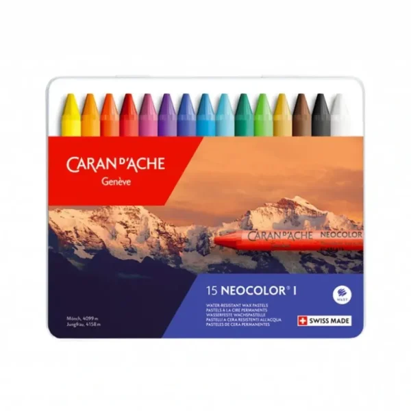 Caran d'Ache Neocolour I Oil Wax Pastel 15 Set - Little Painter Art | Exploring the Endless Possibilities of Art Cheap