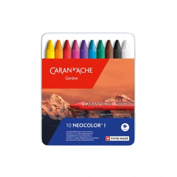 Caran d'Ache Neocolour I Oil Wax Pastel 10 Set - Little Painter Art | Exploring the Endless Possibilities of Art Sale