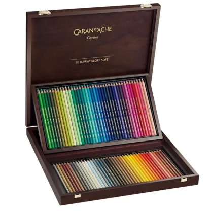 Caran d'Ache Supracolor Pencils - Wooden Box Set of 80 - Little Painter Art | Exploring the Endless Possibilities of Art Hot