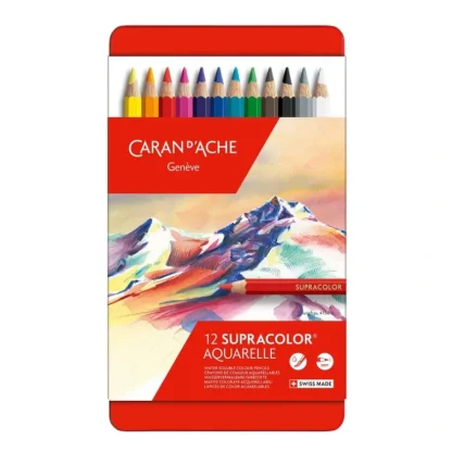 Caran d'Ache Supracolor Soft Aquarelle Pencils - Set of 12 - Little Painter Art | Exploring the Endless Possibilities of Art New