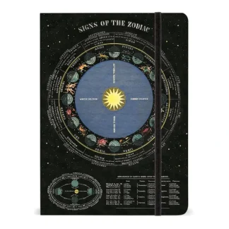 Cavallini Large Notebook with Elastic Closure - Zodiac - Little Painter Art | Exploring the Endless Possibilities of Art Cheap