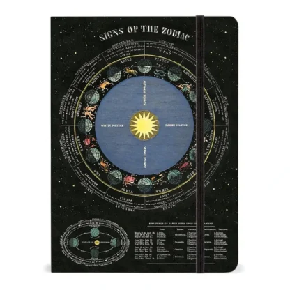 Cavallini Large Notebook with Elastic Closure - Zodiac - Little Painter Art | Exploring the Endless Possibilities of Art Cheap