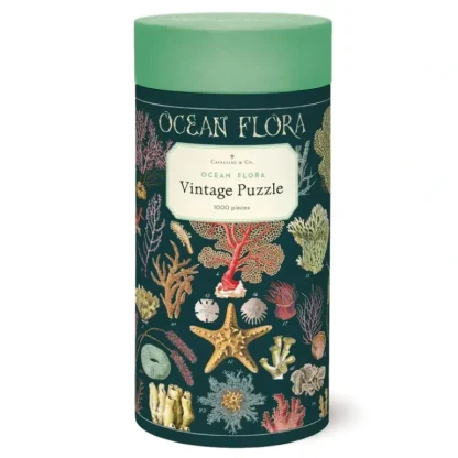 Cavallini 1000pc Vinatge Puzzle - Ocean Flora - Little Painter Art | Exploring the Endless Possibilities of Art Hot