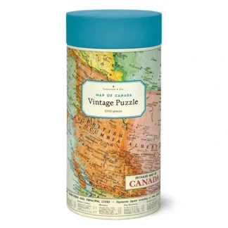 Cavallini 1000pc Vintage Puzzle - Map of Canada - Little Painter Art | Exploring the Endless Possibilities of Art Discount