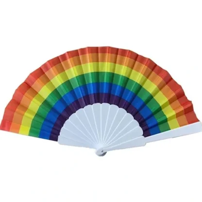 Celebrate Pride Rainbow Flag Folding Fan - Little Painter Art | Exploring the Endless Possibilities of Art Online