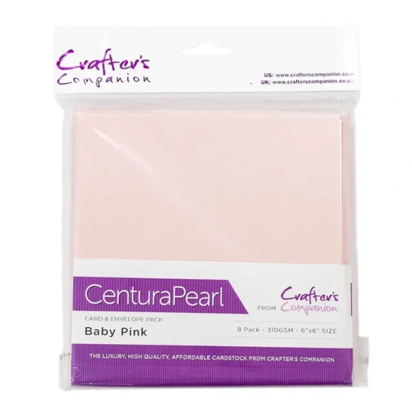 Centura Pearl Card & Envelope 8PK - 6x6 - Baby Pink - Little Painter Art | Exploring the Endless Possibilities of Art Best Sale